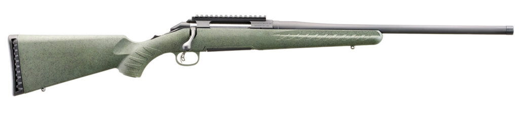 Glenfield 52003 Model A  Full Size 270 Win 4+1 20" Matte Black Threaded Barrel, Matte Black Alloy Steel Receiver w/Picatinny Rail, Moss Green Splatter Fixed Synthetic Stock, Thread Protector