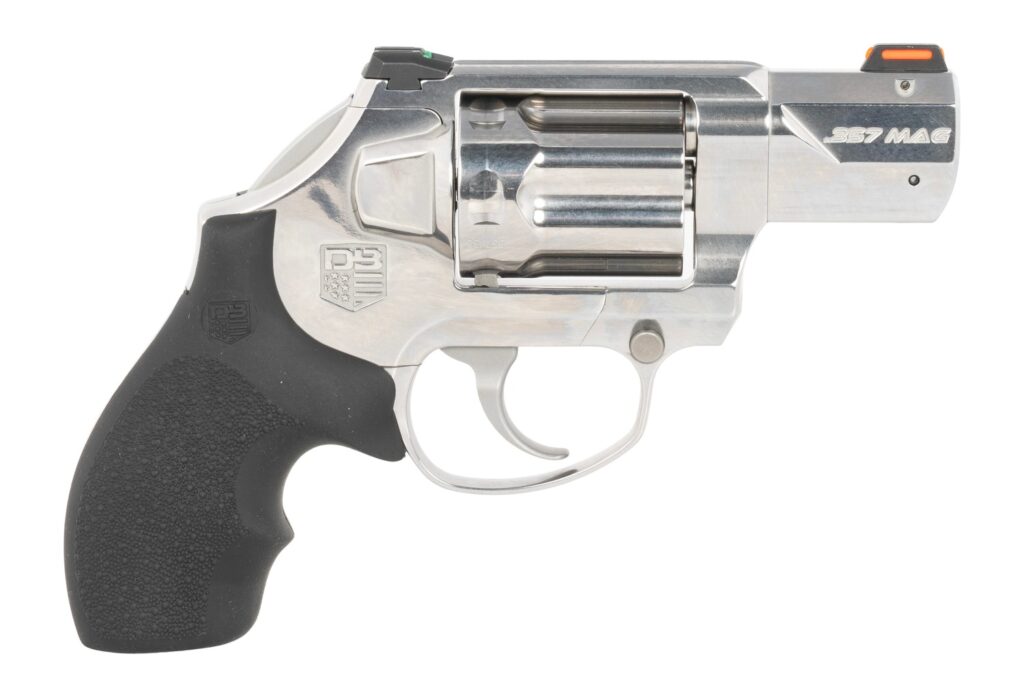 Diamondback DB0700S702 SDR  Small 357 Mag/38 Special +P 6 Shot 2" Stainless Steel Barrel, Cylinder & Frame, Black Hogue Rubber Grip, Concealed Hammer