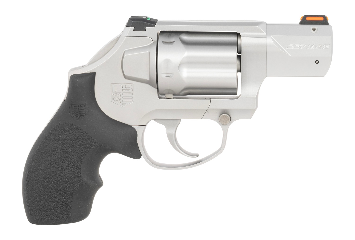 Diamondback DB0700S712 SDR DAO 357 Mag/38 Special +P 6 Shot 2" Glass Bead Stainless Steel Barrel, Cylinder & Frame, Black Hogue Rubber Grip, Exposed Hammer