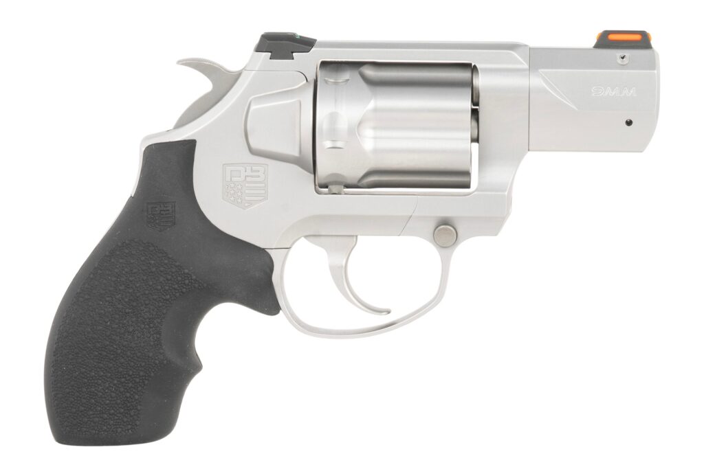 Diamondback DB0700P711 SDR  Small 9mm Luger 6 Shot 2" Glass Bead Stainless Steel Barrel, Cylinder & Frame, Black Hogue Rubber Grip, Exposed Hammer