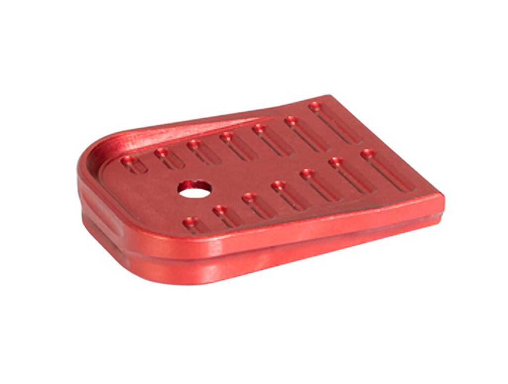 Timber Creek Outdoors GLMFPR Glock 17/19 Magazine Floor Plate Red Aluminum