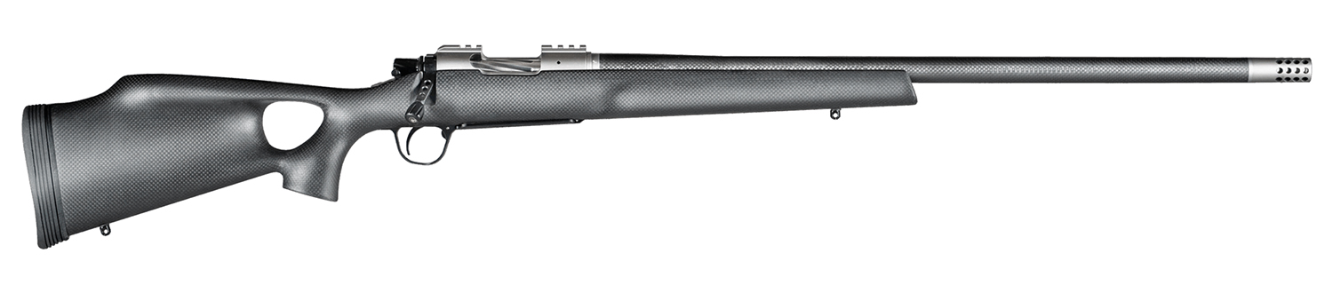 Christensen Arms 8010800505 Summit TI 308 Win 4+1 16.25" Carbon Fiber Threaded Barrel, Natural Titanium Drilled & Tapped Receiver, Black Carbon Fiber Thumbhole Stock