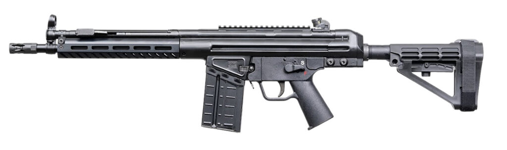 PTR K3PBR3080101 K3P BR 7.62x51mm/308 Win 20+1 12.50" Black Threaded Barrel, Black Powdercoat Aluminum Receiver w/Picatinny Rail, M-LOK Handguard, Black Polymer SBA4 Brace, Black Polymer Grip