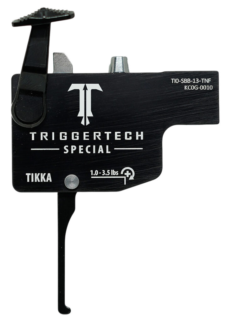 TriggerTech TILSBB13TNF Diamond  Black Flat Lever Fits Tikka Left Hand