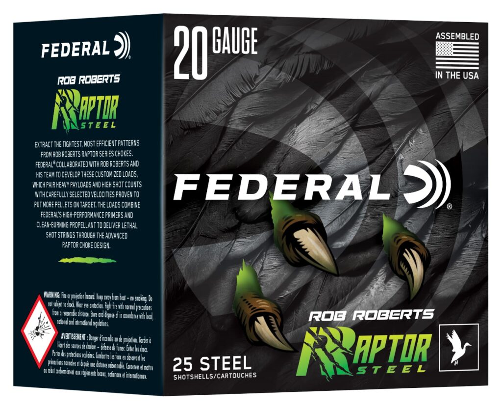 Federal RRS2092  Rob Roberts Raptor 20Gauge 3" 1oz 2Shot 25 Per Box/10 Case