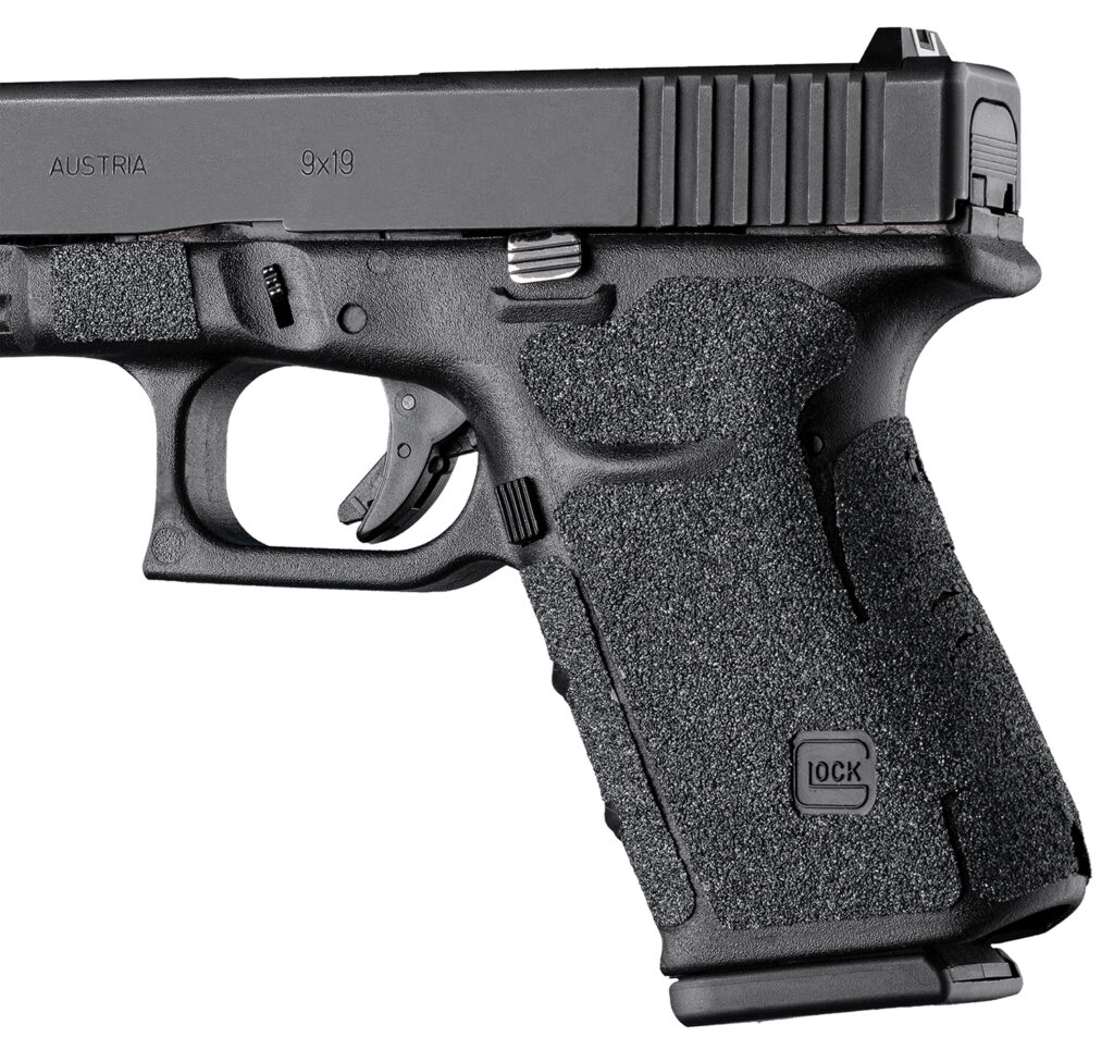 Hogue 17239 Wrapter  Black Adhesive Rubber Fits Glock 19/23/32/38 Gen3 Fits Pistol