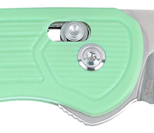 CRKT 7170B SERO EDC 3.02" Folding Plain TiNi S35VN SS Blade, Aqua Textured GRN Handle