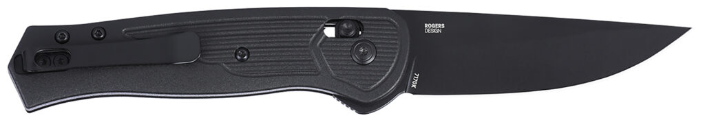 CRKT 7170K SERO  EDC 3.02" Folding Plain Black TiNi S35VN SS Blade, Black Textured GRN Handle