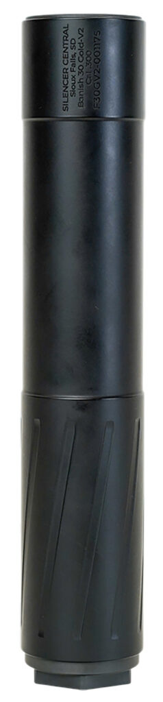 Banish(Silencer Central) 100000111288 Banish 30 Gold-V2 308/7.62mm 1.59" Black Titanium 5/8"x24