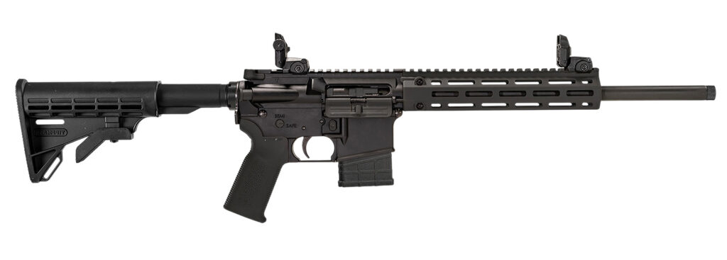 Tippmann Arms A101333 M4-22 LTE 22 LR 10+1 16" Black Parkerized Threaded Barrel, Matte Black Aluminum Receiver w/Picatinny Rail, M-LOK Handguard, Composite Forend, Black Polymer Stock Black Gen2 Grip,