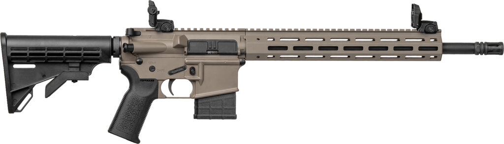Tippmann Arms A101167 M4-22 Elite 22 LR 10+1 16" Black Parkerized Barrel, Flat Dark Earth DuraCote Aluminum Receiver w/Picatinny Rail, M-LOK Handguard, Black CAR15 Polymer Stock, Black Gen2 Grip, Righ