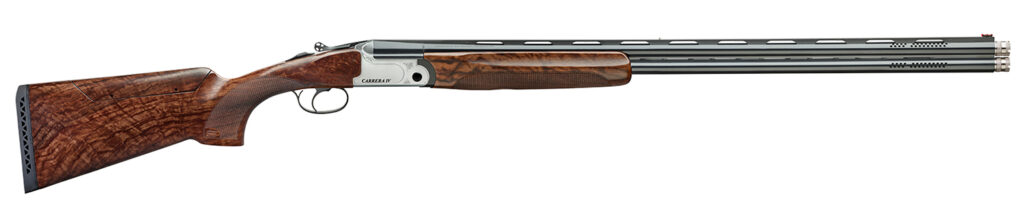 F.A.I.R. FRDCIV1230 Carrera IV 12 Gauge Break Open 2rd 30" Blued Over/Under Ported Barrel, Engraved Nickel Receiver, Walnut w/Adj Comb Stock, Technichoke XP70 Choke System