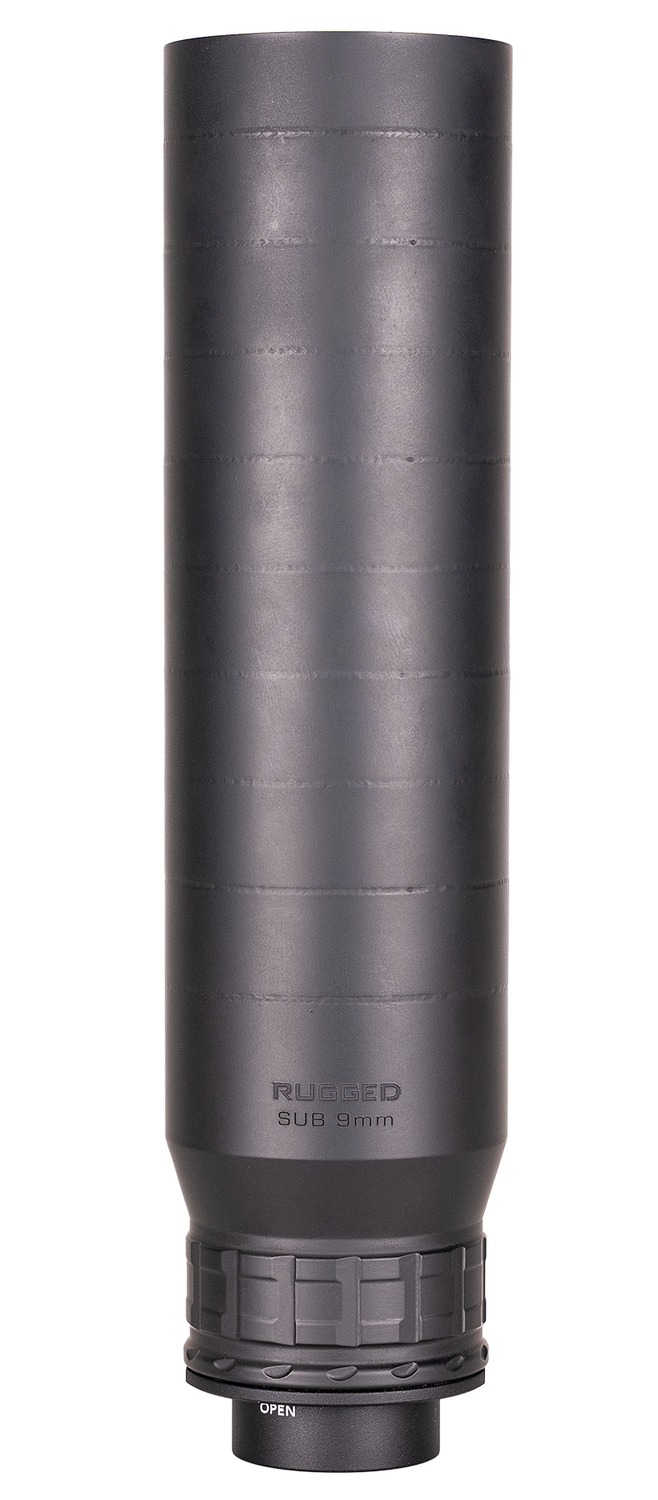 Rugged Suppressors SUB9 SUB9 9mm 1.73" Black Stainless Steel 1.375"x24