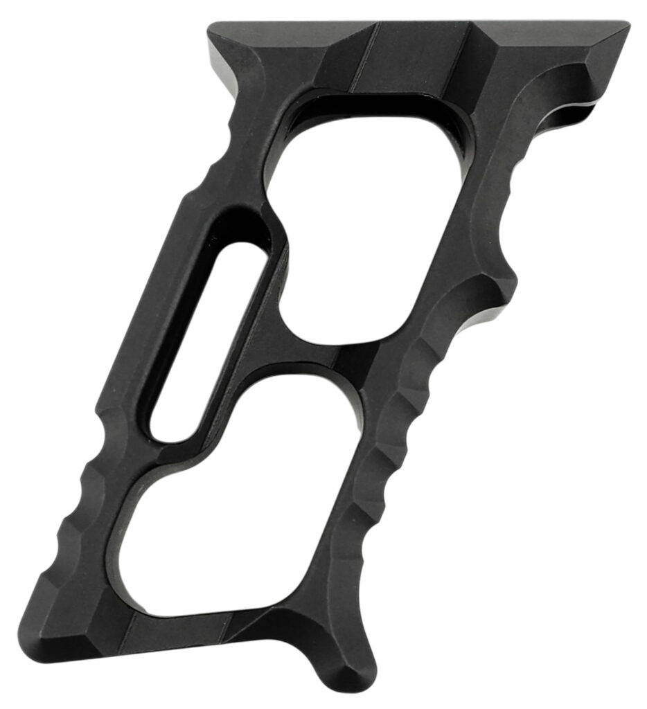 Tyrant CNC TD552BLKM1 Minivert Grip Halo Black Aluminum Fits AR15