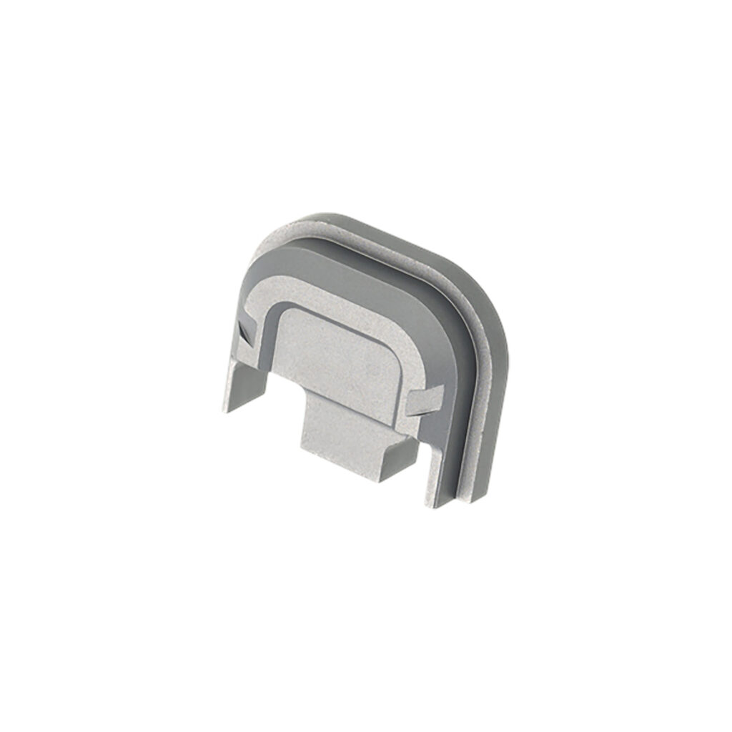 Tyrant CNC TDG14SPGREY Slide Cover Plate  Chevron Design Glock Gen1-4 Grey Aluminum