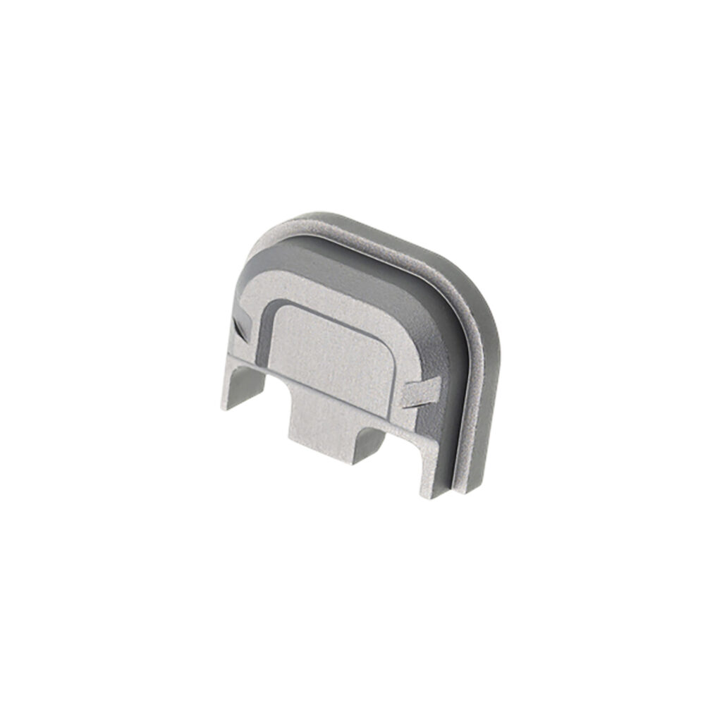 Tyrant CNC TDG5SPGREY Slide Cover Plate  Chevron Design Glock Gen5 Grey Aluminum