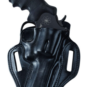 Galco CM158B Combat Master OWB Black Leather Belt Slide Fits S&W J Frame Fits Charter Arms Undercover Right Hand