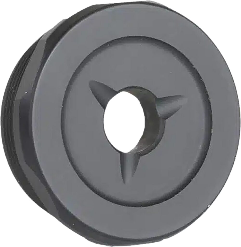 Jk Armament JK155LTEC30 LT Flash Reducer End Cap 30Cal Fits Aluminum Hard Anodized Black