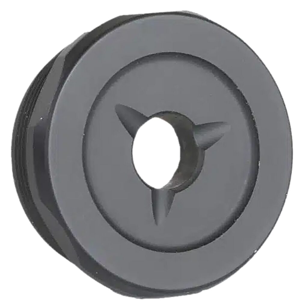 Jk Armament JK155LTEC45 LT Flash Reducer End Cap 45Cal Fits Aluminum Hard Anodized Black