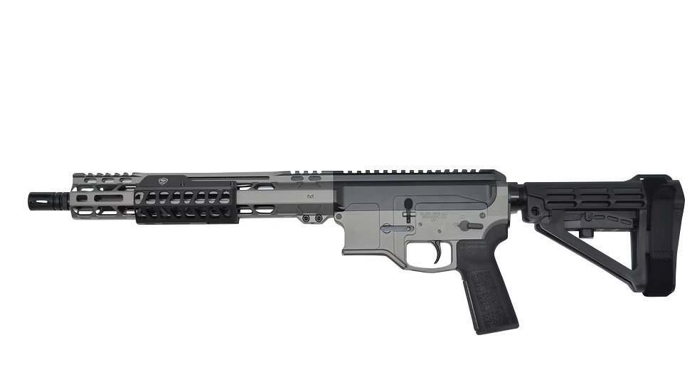 Bilson Arms P8FSSTB20R1 BA-15FCP 338 ARC 10+1 14.50" Stainless Steel Threaded Barrel, Tactical Gray/Graphite Black Cerakote Aluminum Receiver w/Picatinny Rail, M-LOK Handguard, Black Polymer SBA4 Brac
