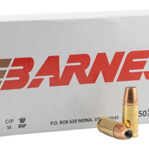Barnes Bullets 32529   9mmLuger 124gr Semi Jacketed Hollow Point 20 Per Box/10 Case