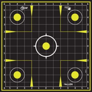 Allen 15211-30 EZ Aim Splash  Hanging 12"x12" Black/Chartreuse 30 Pack