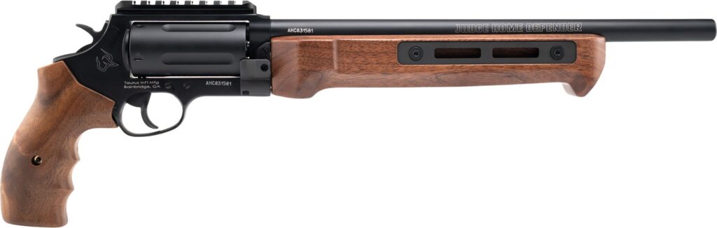 Taurus 2-JHD441013MAG-W Judge 45 Colt (Long Colt)/410 Gauge 5 Shot 13" Matte Black Oxide Picatinny Rail Barrel, Cylinder & Alloy Steel Frame, Walnut Grip