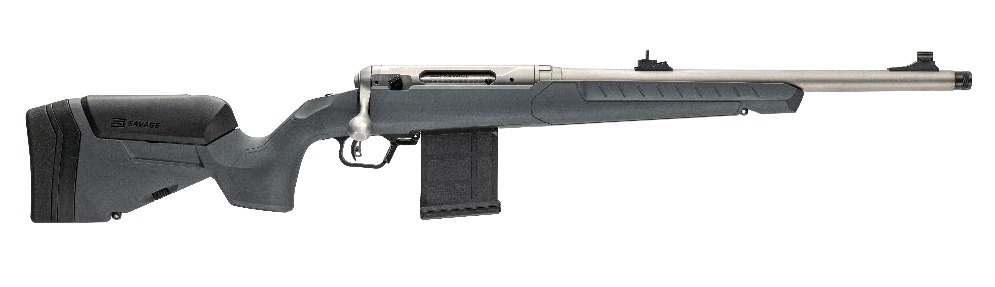 Savage Arms 32507 110 Ridge Hunter 375 Ruger 5+1 18" Heavy Barrel, Flat Dark Gray Adj LOP Synthetic Stock, Right Hand