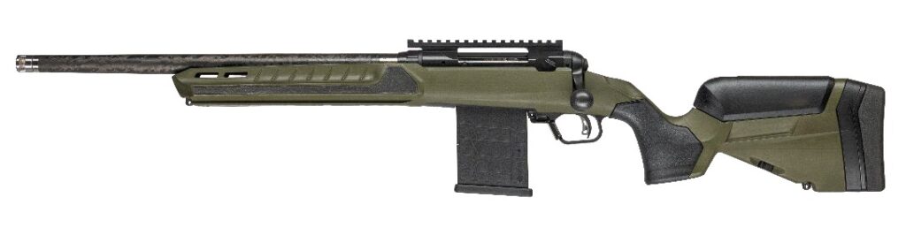 Savage Arms 32946 110 UltraLite Predator 300 Blackout 10+1 16.50" Carbon Fiber Barrel, Arca Rail Forend, Hunter Green AccuStock w/AccuFit V2 Synthetic Stock, Left Hand