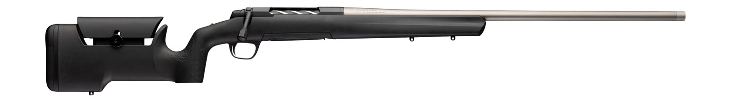 Browning 036120229 X-Bolt 2 Special Max LR SPR Full Size 300 Win Mag 3+1 26" Matte Stainless Heavy Sporter Threaded Barrel, Matte Stainless Stainless Steel Drilled & Tapped Receiver, Black Adjustable