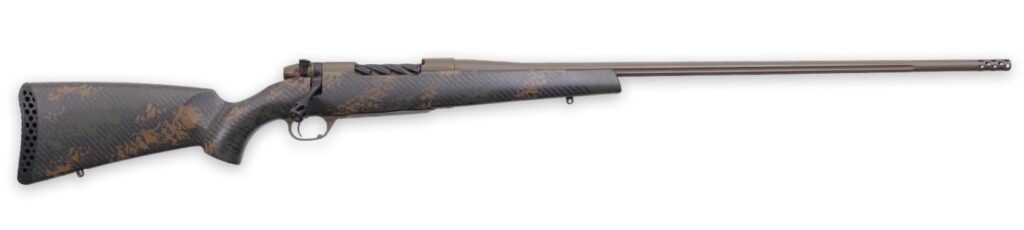 Weatherby MBC20N25CMR4B Mark V Backcountry 2.0 25 Creedmoor 4+1 22" Patriot Brown Cerakote Fluted Threaded Barrel, Steel Drilled & Tapped Receiver, Carbon Fiber w/Brown & Dark Green Sponge Accents Fix
