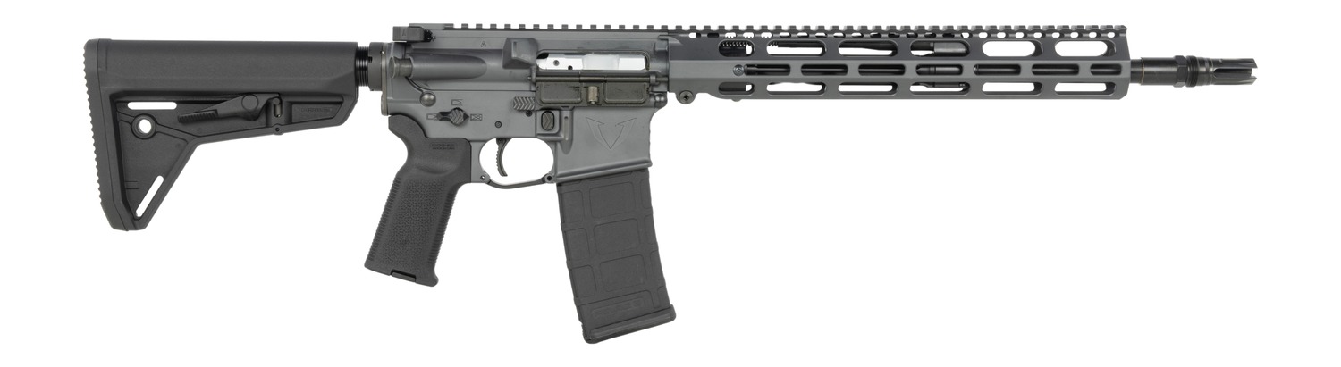 Vktr Industries V31100916648 VK-1 5.56 NATO 30+1 13.70" Black Threaded Barrel, Sniper Gray Cerakote Aluminum Receiver w/Picatinny Rail, M-LOK Handguard, Black Magpul MOE SL Polymer Stock, Magpul K2 Gr