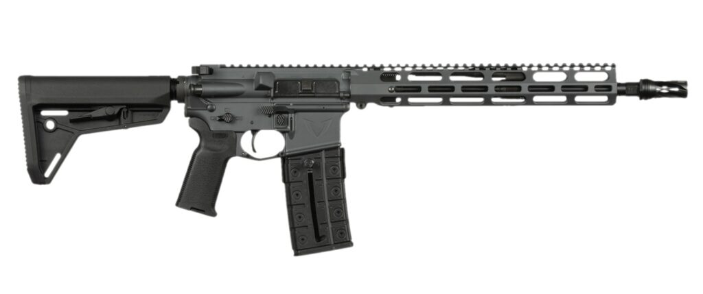 Vktr Industries V31100916622CA VK-1PW 5.56 NATO 10+1 13.70" Black Threaded Barrel, Sniper Gray Cerakote Aluminum Receiver w/Picatinny Rail, M-LOK Handguard, Black Magpul MOE SL Polymer Stock, Magpul K