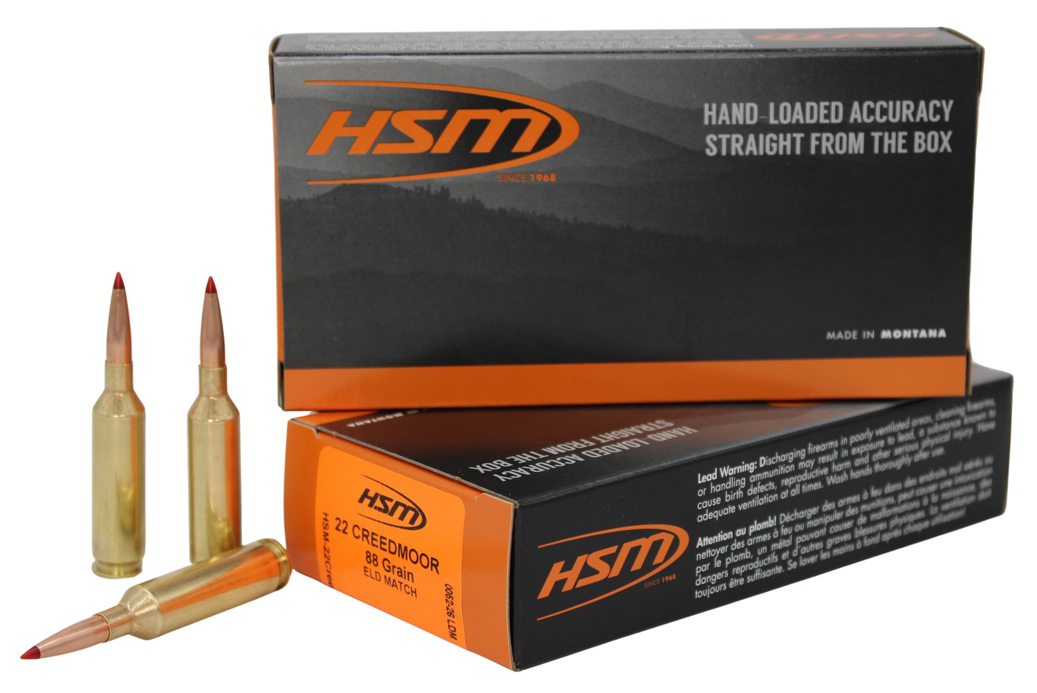 HSM 22CREED-2-N 22CRD 224 88GR ELDM MATCH 20/25