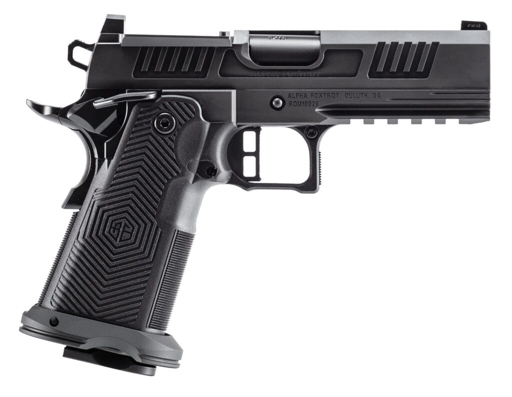 Alpha Foxtrot AA39X4CID-XDBK13 AF1911 Romulus 45 ACP 13+1 4.25" Black DLC Stainless Steel Bull Barrel, Optic Ready/Serrated Slide & Frame w/Beavertail & Picatinny Rail, RMR/RMSc Footprint