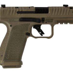 Canik HG8328D-N Mete MC9 Prime 9mm Luger 17+1 3.64" Black Compensated Barrel, Flat Dark Earth Cerakote Steel Optic Ready/Serrated Slide, FDE Polymer Frame w/Picatinny Rail, Textured Grip