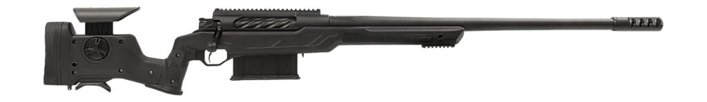 Cadex Inc CDXBMGQUA5029HI20I1J5N BMG Quake  50 BMG 3+1 29" Black DLC Match Grade Threaded Barrel, Black Cerakote Receiver w/Picatinny Rail, Adj Cheek Piece & LOP Black Polymer Stock
