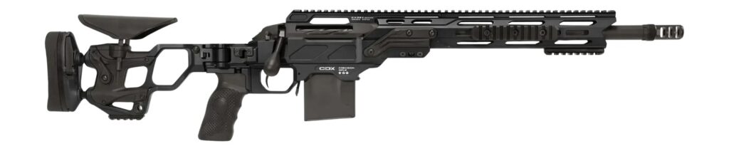 Cadex Inc CDXSSCOV308165CP20I2E1 CDX-SS Seven S.T.A.R.S. Covert Compact 308 Win 10+1 16.50" Black DLC Fluted Threaded Barrel, Black Cerakote Receiver w/Picatinny Rail, M-LOK Handguard, Black Folding S