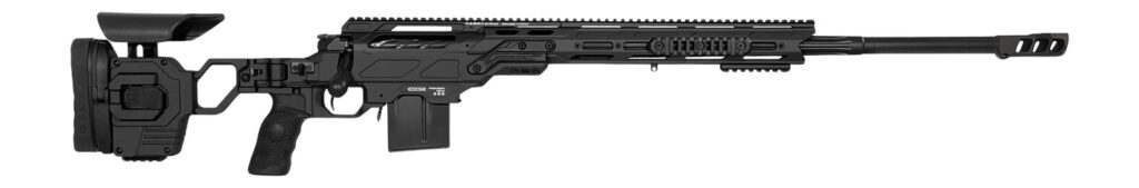 Cadex Inc CDX30LITE6524BR20I2B1N CDX-30 Lite 6.5 Creedmoor 10+1 24" Black DLC Fluted Threaded Barrel, Black Cerakote Receiver w/Picatinny Rail, M-LOK Handguard, Black Adjustable Folding Buttstock, Bla