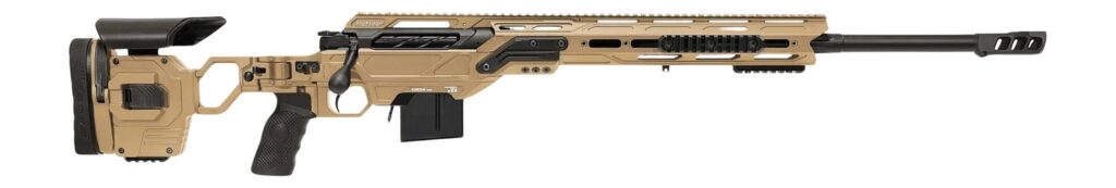Cadex Inc CDXMCKRKN6524BR20I2B1N CDX-MC Kraken 6.5 Creedmoor 10+1 24" Black DLC Match Grade Threaded Barrel, Hybrid Tan Receiver w/Picatinny Rail, M-LOK Handguard, Hybrid Tan Adjustable Folding Buttst