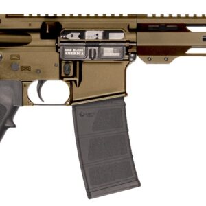 Patriot Ordnance Factory 02541 P-15  Sports South Exclusive 300 Blackout 30+1 10.50" Threaded Barrel, Burnt Bronze Cerakote Aluminum Receiver w/Picatinny Rail, M-LOK Handguard, Black Polymer SB Tactic