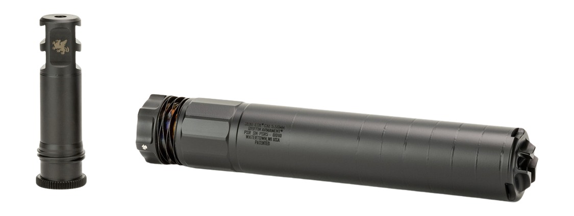 Griffin Armament GADLPSR556-W Dual-Lok PSR 5.56mm 1.50" Black Stainless Steel/Inconel 1/2"x28