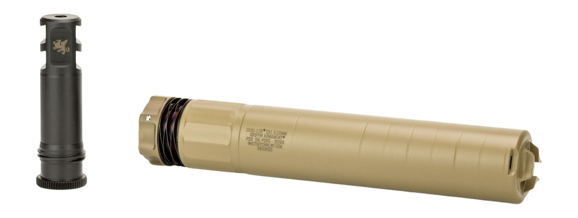 Griffin Armament GADLPSR556FDE-W Dual-Lok PSR 5.56mm 1.50" Flat Dark Earth Stainless Steel/Inconel 1/2"x28