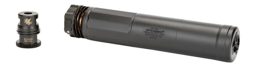 Griffin Armament GADLHRT7-W HRT-762 7.62mm 1.50" Black Stainless Steel/Inconel 5/8"x24
