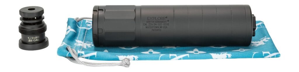 Griffin Armament GAEU2-W Explorr 5.56mm 1.50" Black Stainless Steel