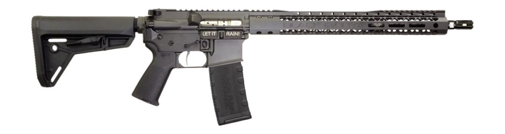 Black Rain Ordnance SSP300BLKSMK SSP 300 Blackout 30+1 16" Black Nitride Threaded Barrel, Smoke Cerakote Aluminum Receiver w/Picatinny Rail, Magpul MOE SL Black Polymer Stock, Black Magpul Grip