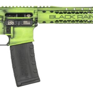 Black Rain Ordnance FUSION300BLKZGB Fission  300 Blackout 30+1 16" Black Nitride Threaded Barrel, Zombie Green Battleworn Aluminum Receiver w/Picatinny Rail, M-LOK Handguard, MFT Minimalist Black Poly