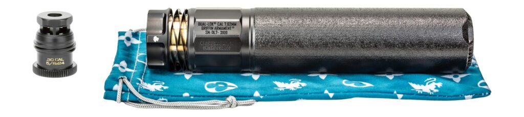 Griffin Armament GADL762AM-W 7 Dual-Lok 7.62mm Black Stainless Steel/Nickel