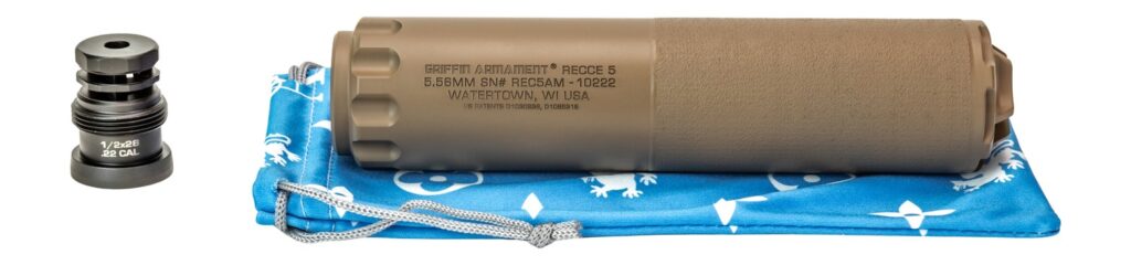 Griffin Armament GAREC5FDEAM-W 5 RECCE 5.56mm 1.50" Flat Dark Earth Stainless Steel 1/2"x28