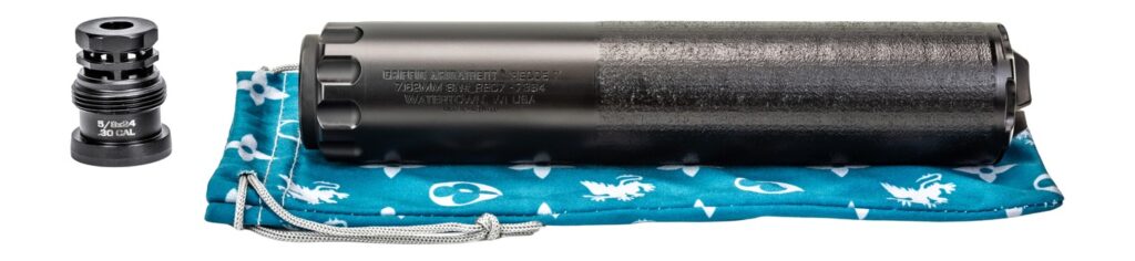 Griffin Armament GAREC7AM-W 7 RECCE 7.62mm 1.50" Black Stainless Steel
